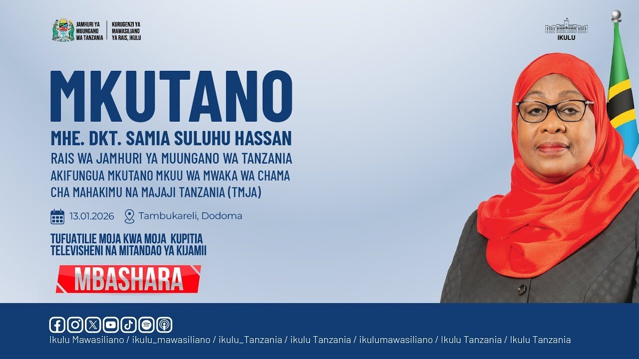 🔴LIVE:RAIS DK. SAMIA AKIFUNGUA MKUTANO MKUU WA MWAKA WA CHAMA CHA MAHAKIMU NA MAJAJI TANZANIA (TMJA)