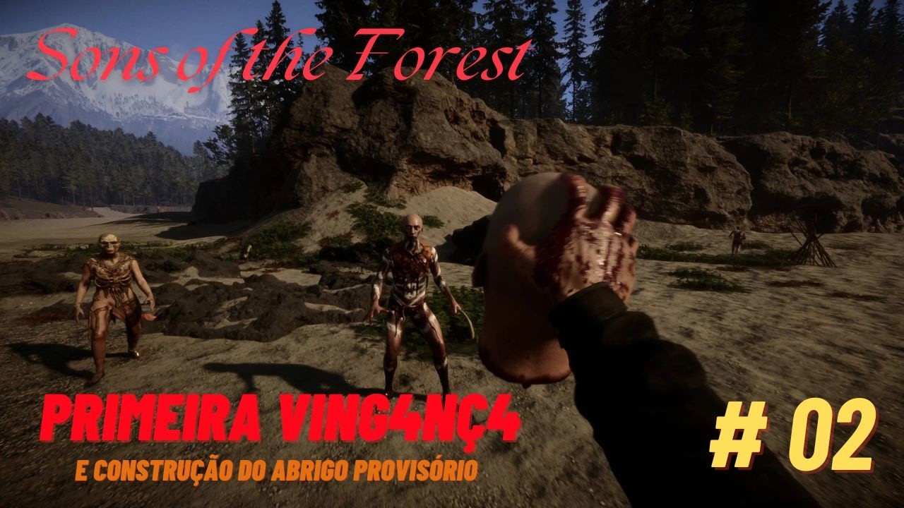 SOBREVIVENDO NA ILHA DOS C4NIB4IS! | DIA 2 : CONSTRUÇÃO DO ABRIGO + PRIMEIRA VING4NÇ4