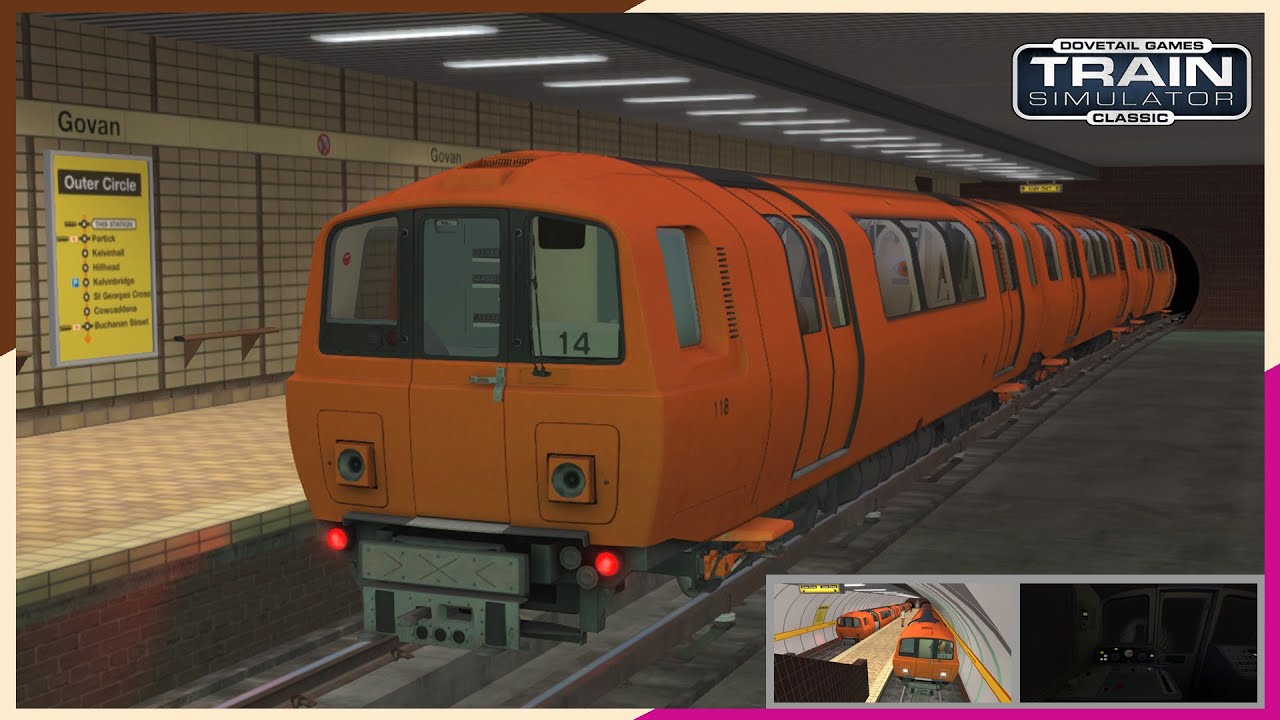 Trying out the new Glasgow Subway Add-On (Inner Circle Service) ~ Train Simulator 'Classic'