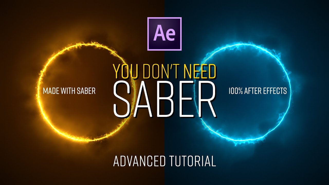 You DON'T NEED the SABER Plugin | Advanced Glow Effect Tutorial in After Effects | No Plugins