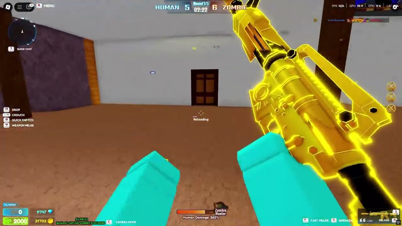 Roblox Infection Gunfight Luxury m4a1 Pulse lnfection Terminator