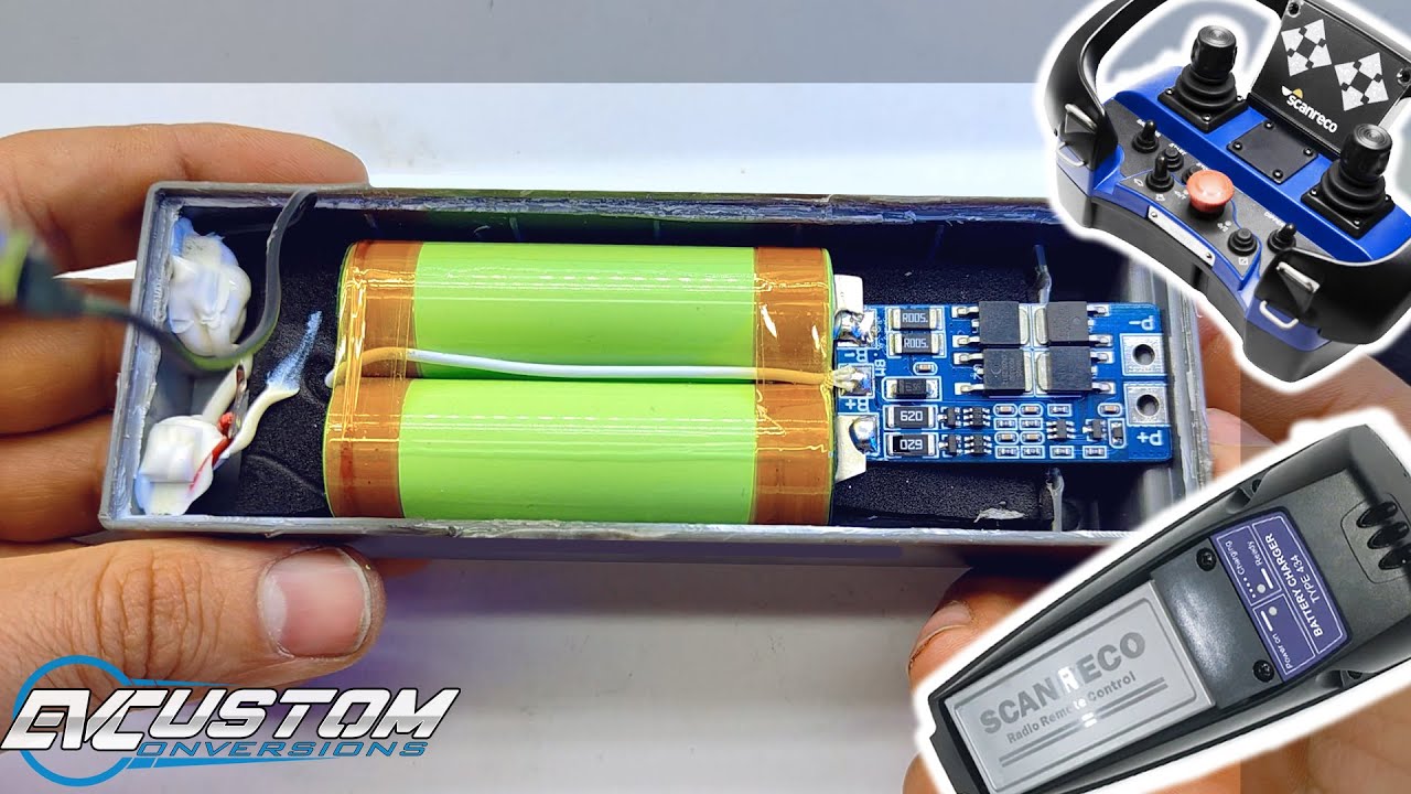 SCANRECO Remote Battery Upgrade from NiMh to Lithium ( Samsung 21700 5Ah )