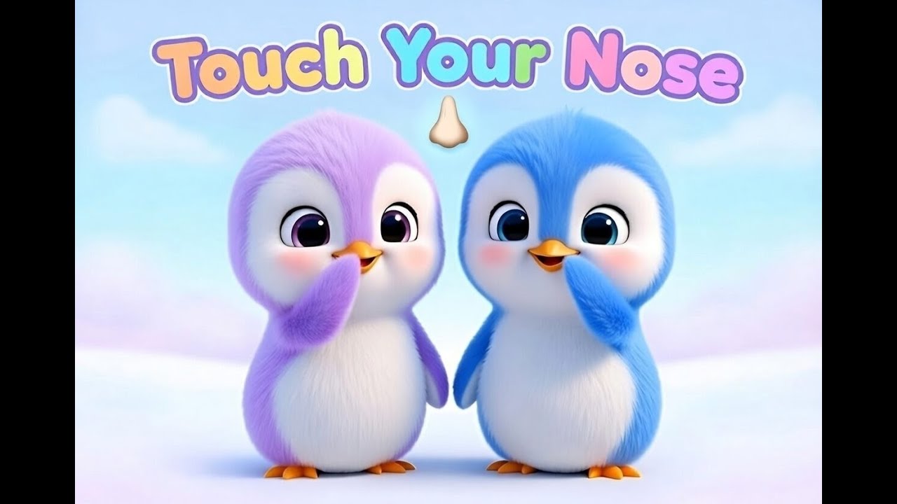 Touch Your Nose 👃 | Action Song for Toddlers | Piku Poku