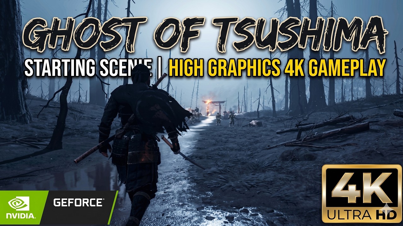 Ghost Of Tsushima - Starting Scene High graphics Gameplay 4k