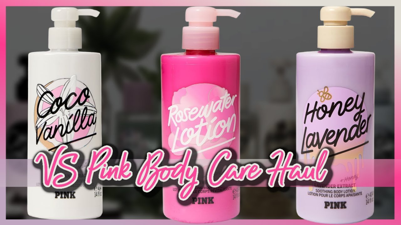 VICTORIA'S SECRET PINK BODY CARE HAUL LOTION EDITION | Everything Empo