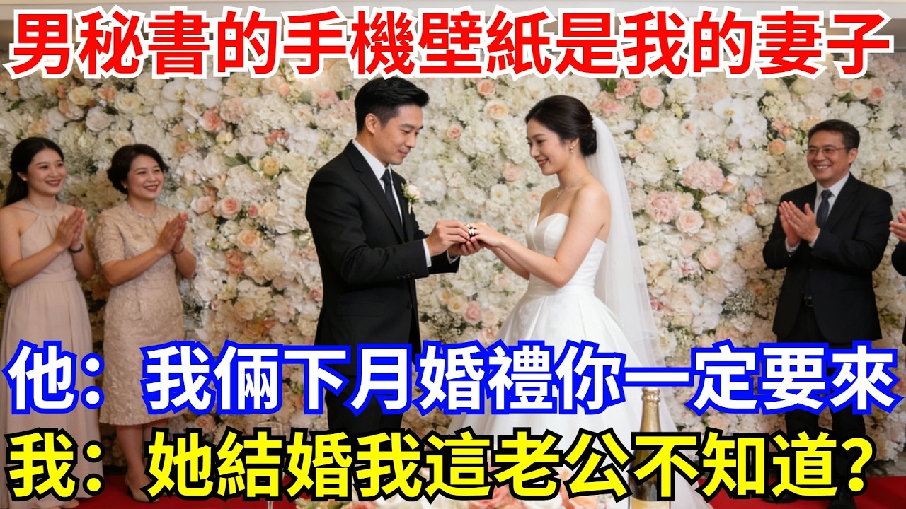 男祕書的手機壁紙是我的總裁妻子，他：“我倆下月的婚禮你一定要來！”我沒鬧，撥通妻子電話：“你結婚，我這個老公咋不知道#故事#情感