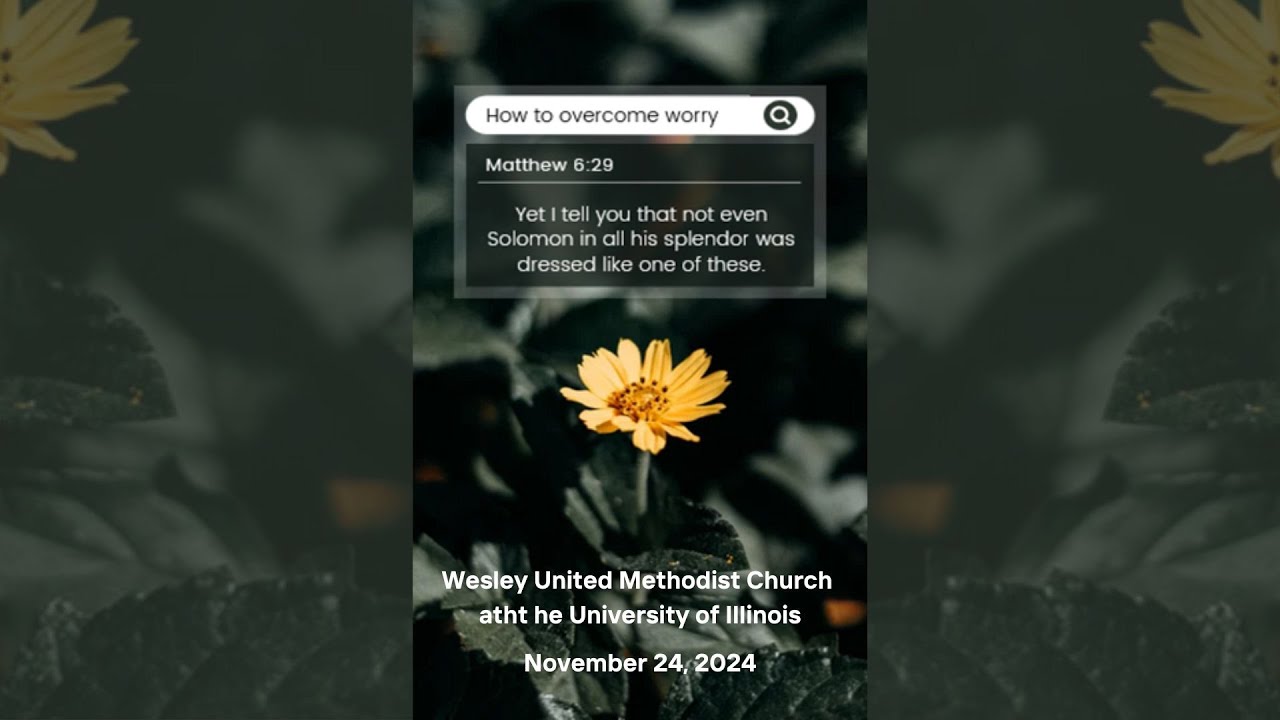 Sermon:  Do Not Worry (Matthew 6:25-33)