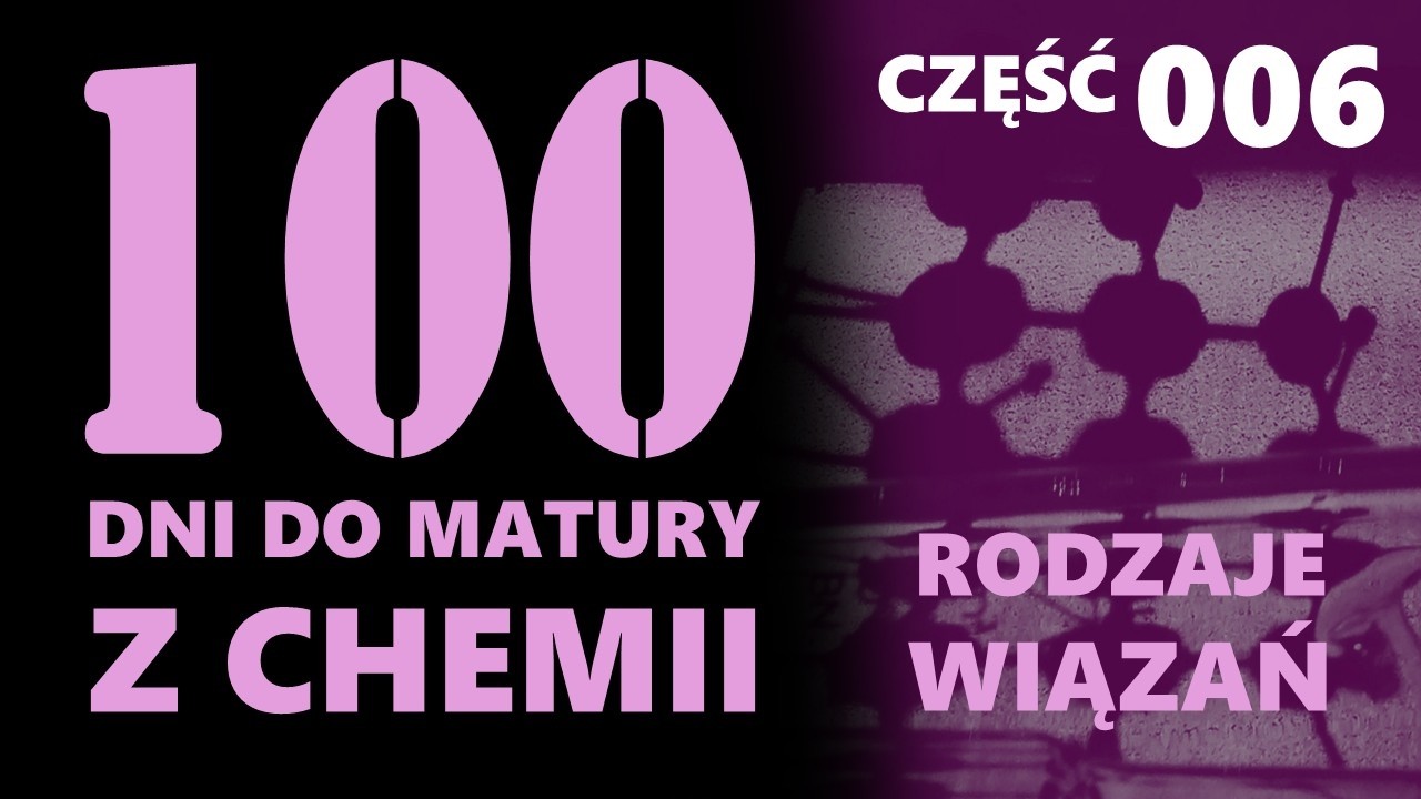 [6/100] Do Matury z Chemii | RODZAJE WIĄZAŃ CHEMICZNYCH