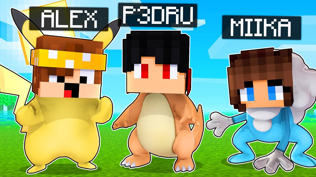 VIREI um POKEMON por 24 HORAS no Minecraft
