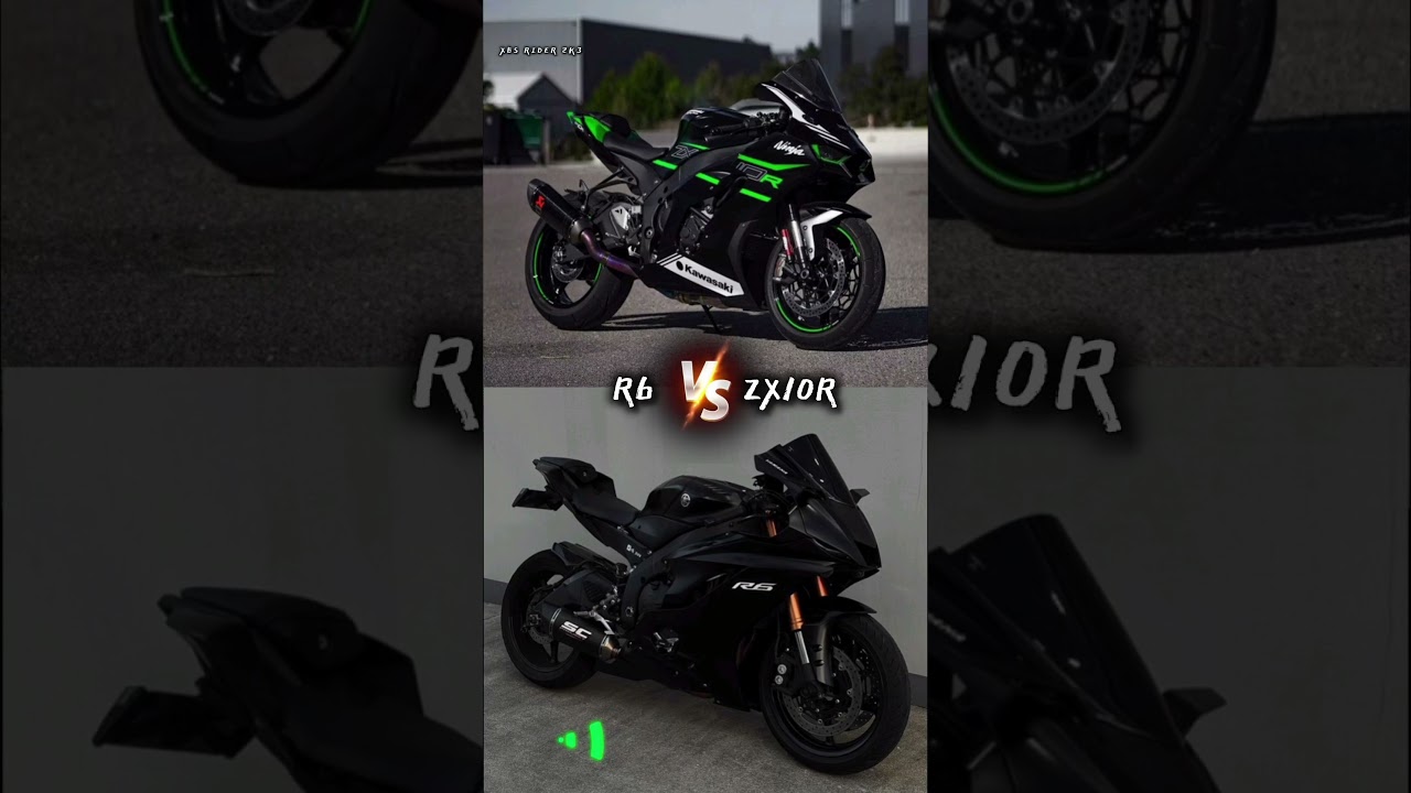 R6 vs Zx10r  best vs best sound 🔥🔥 comment 💬 guys which one your best💯👍 yhamaha r6 vs kawasaki Zx10r