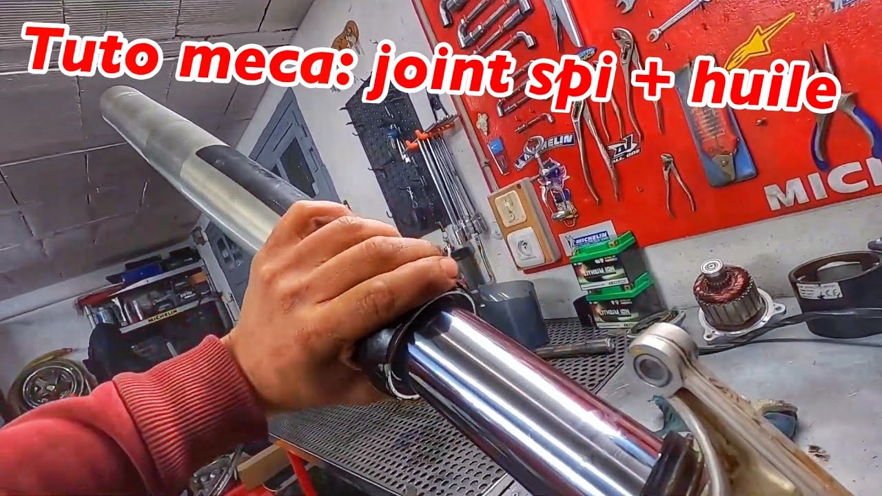 TUTO MECA : joint spi + huile de fourche 250 / 450 / 500 FE Husqvarna complet ￼￼
