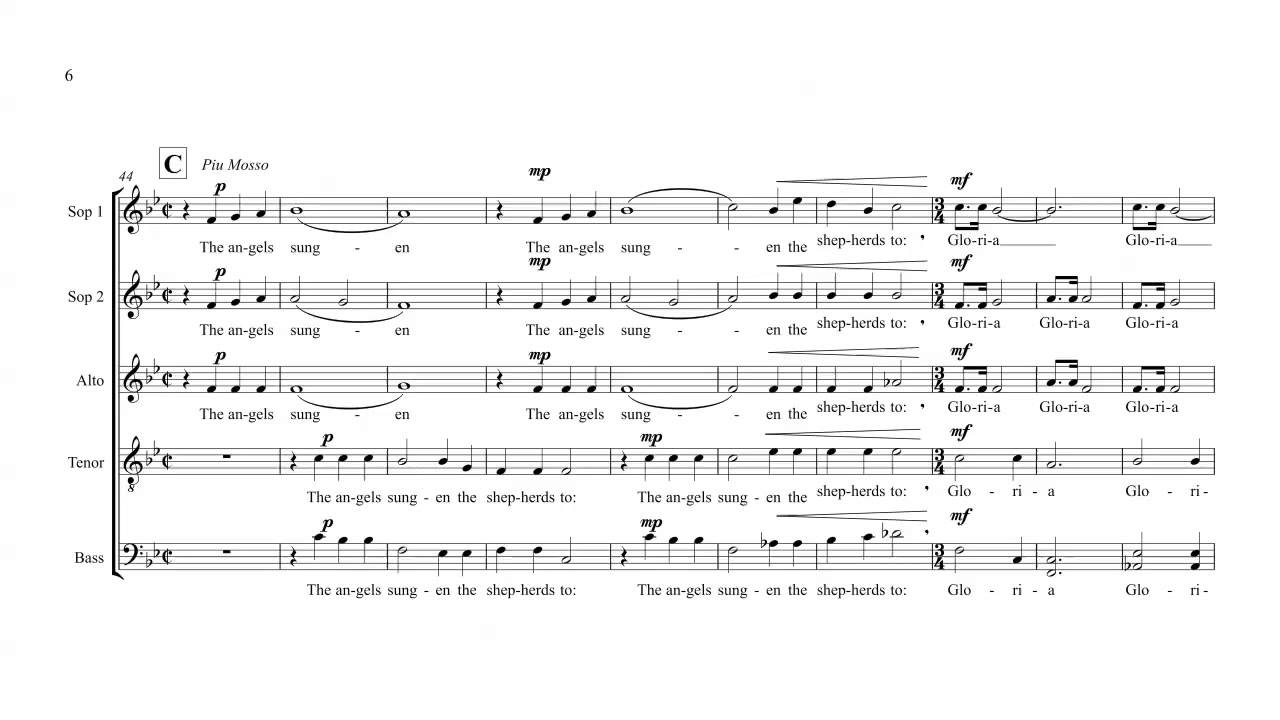 There is No Rose (SATB, SSAA)