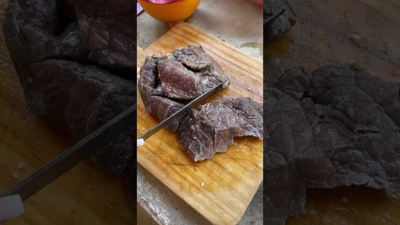 Algu&eacute;m j&aacute; comeu bofe ? &Eacute; simplesmente o pulm&atilde;o 🫁 #pulm&atilde;o  #comidas #comidaseconomicas #receitas