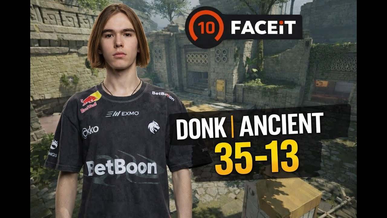 DONK Carries his team in FACEIT! POV with comms (Ancient)