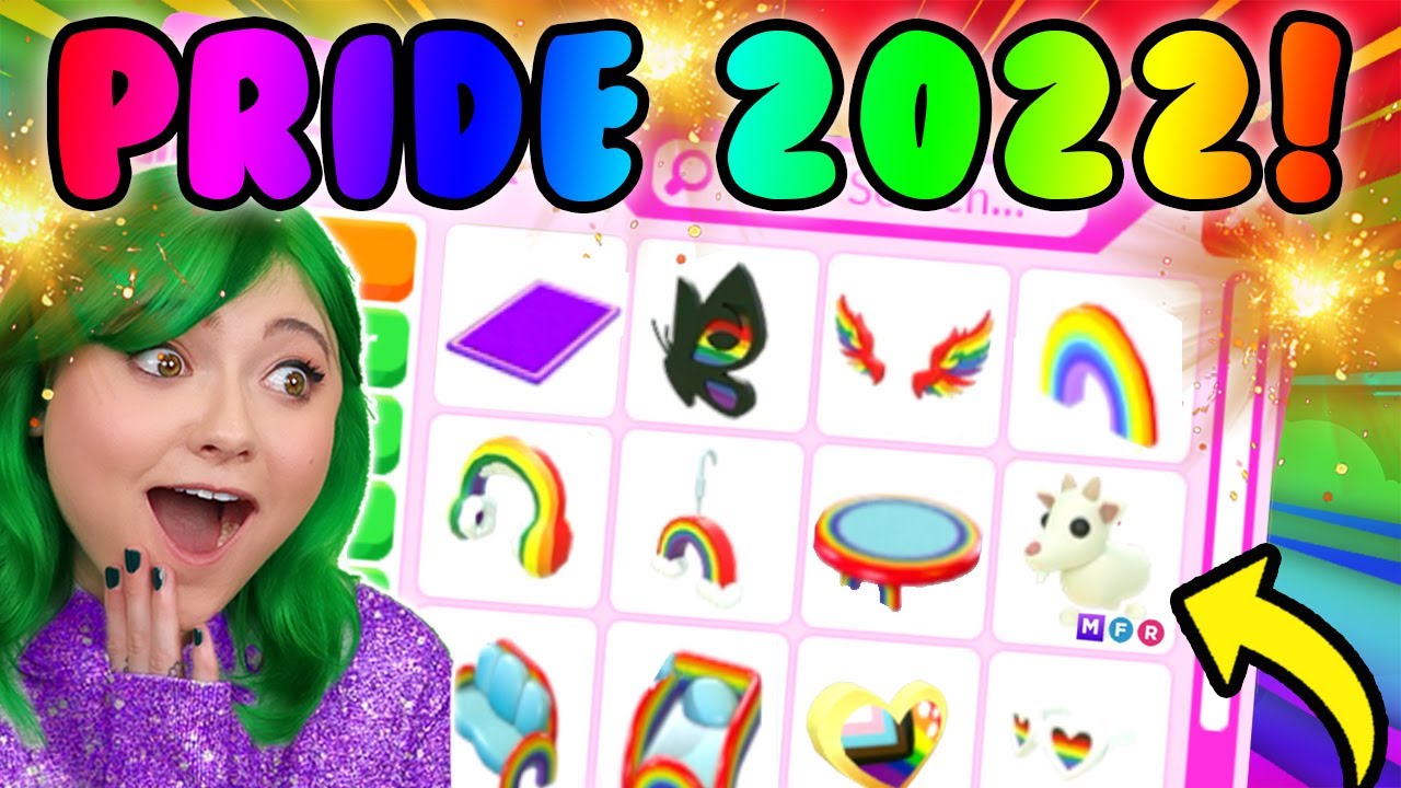 Празднуем МЕСЯЦ ГОРДОСТИ 2022 в НОВОМ обновлении Pride в Adopt Me! Новый питомец коза + мебель в ...