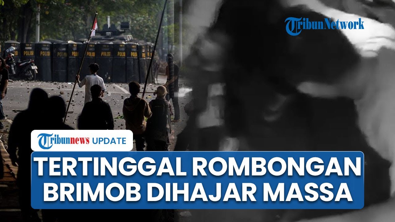 Video Viral Anggota Brimob Dikeroyok Massa di Pejompongan, Gegara Tertinggal Rombongan Aparat