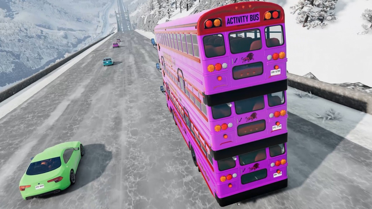 Weird Cars Full Throttle INSANE Downhill Mayhem Test in BeamNG.drive