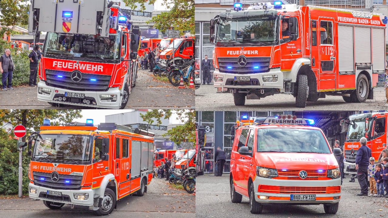 [NEUES HLF 10 | ALARM am TAG DER OFFENEN TÜR 🚨] BERUFSFEUERWEHR BADEN-BADEN & ABT OOS rückt aus 🚒 
