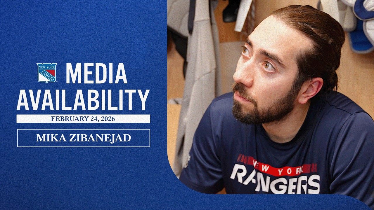 NYR Practice: Mika Zibanejad Media Availability | Feb. 24, 2026