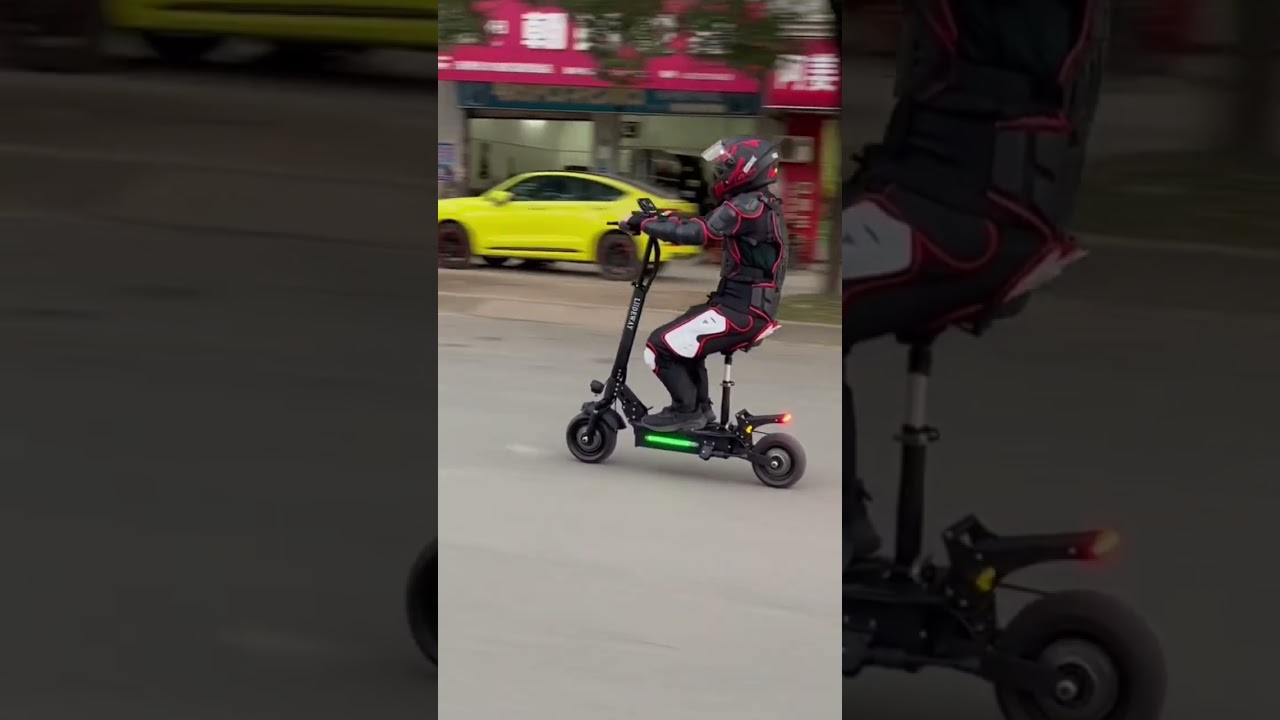 Electric scooter with seat 