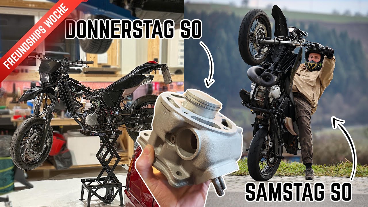 🏍 Schrauber Woche bei Freundship! Neuer Zylinder und Kolben für die Yamaha DT 125! FSW 5/23