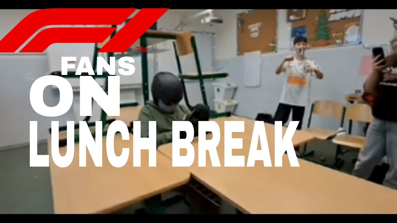F1 fans on lunch break