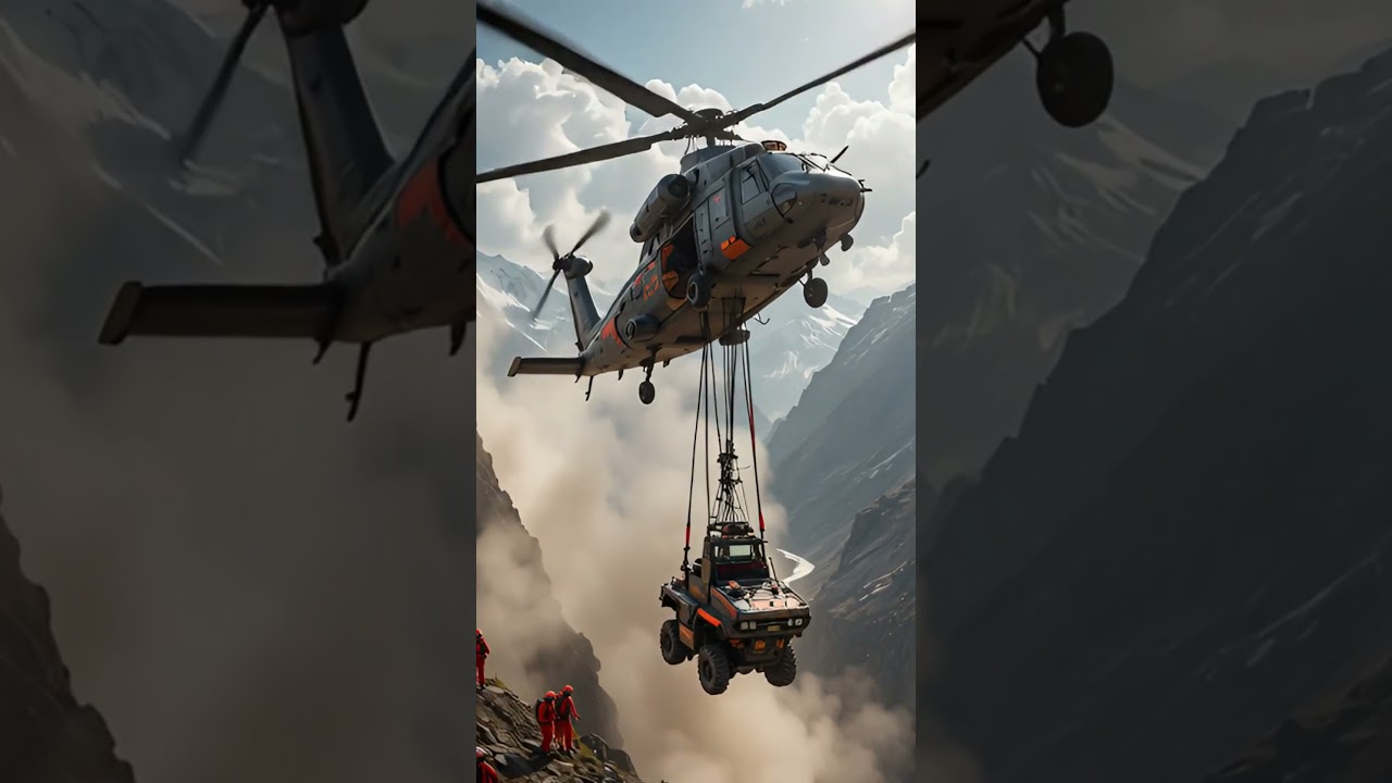 Epic Helicopter Rescue Mission | Flying Through Danger to Save Lives #helicopter #rescuemission
