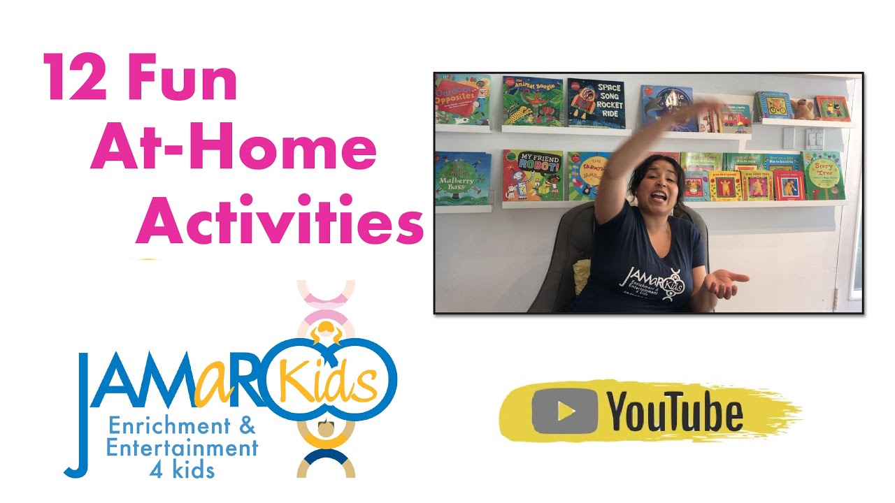 12 Fun Activities for Children to Do at Home : Homeschooling with JAMaROO Kids