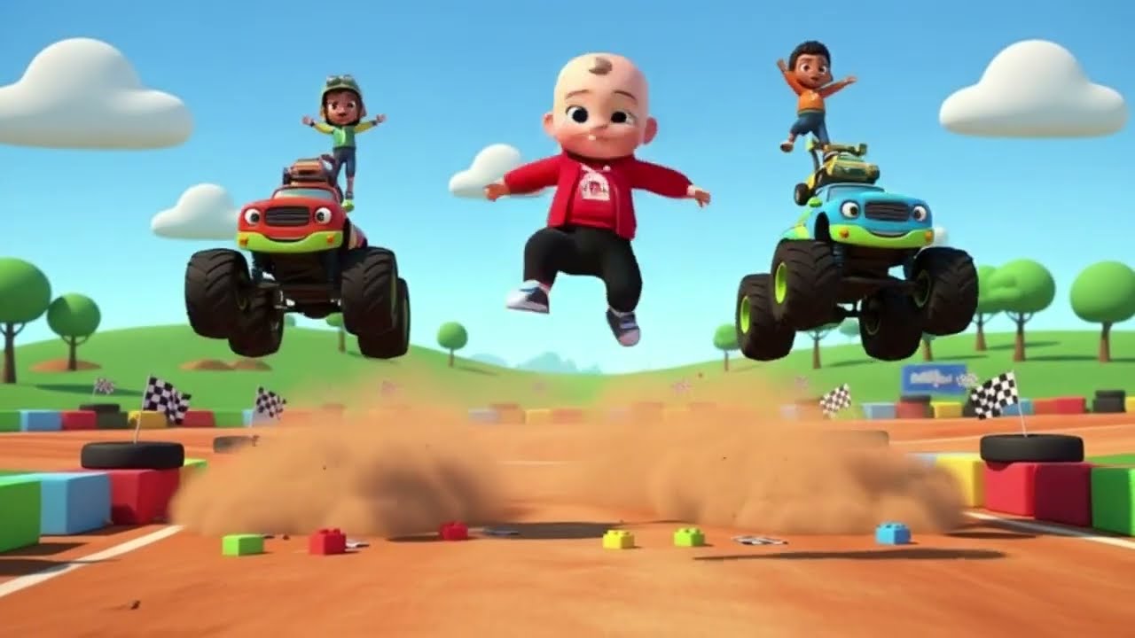 Monster Truck for Kids 🚚💥 | Big Wheels Fun | Kids Learning Video
