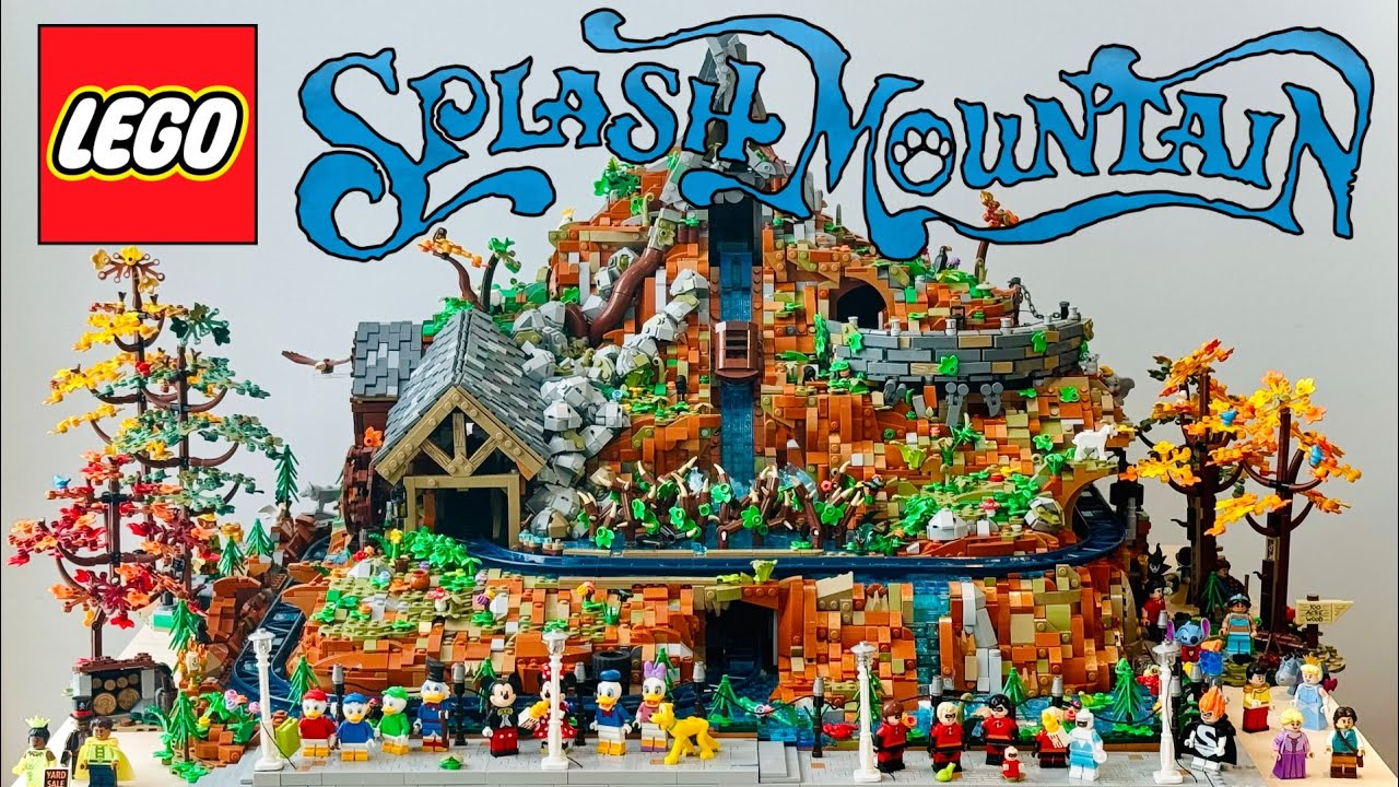 I made a working LEGO Splash Mountain!