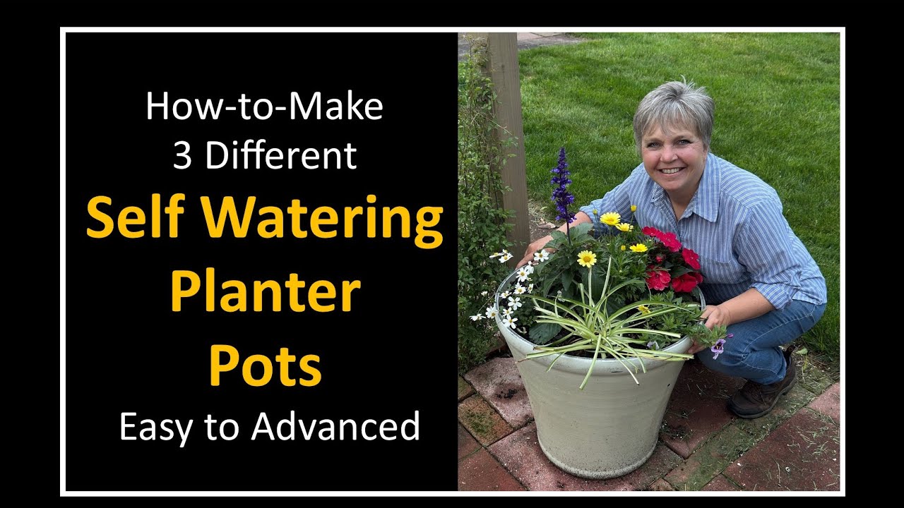 How to Make 3 Different Self Watering Planter Pots