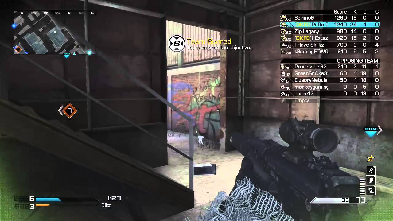 Cod Ghosts KEM Time "2.23" w/ARX-160 Specialist on blitz