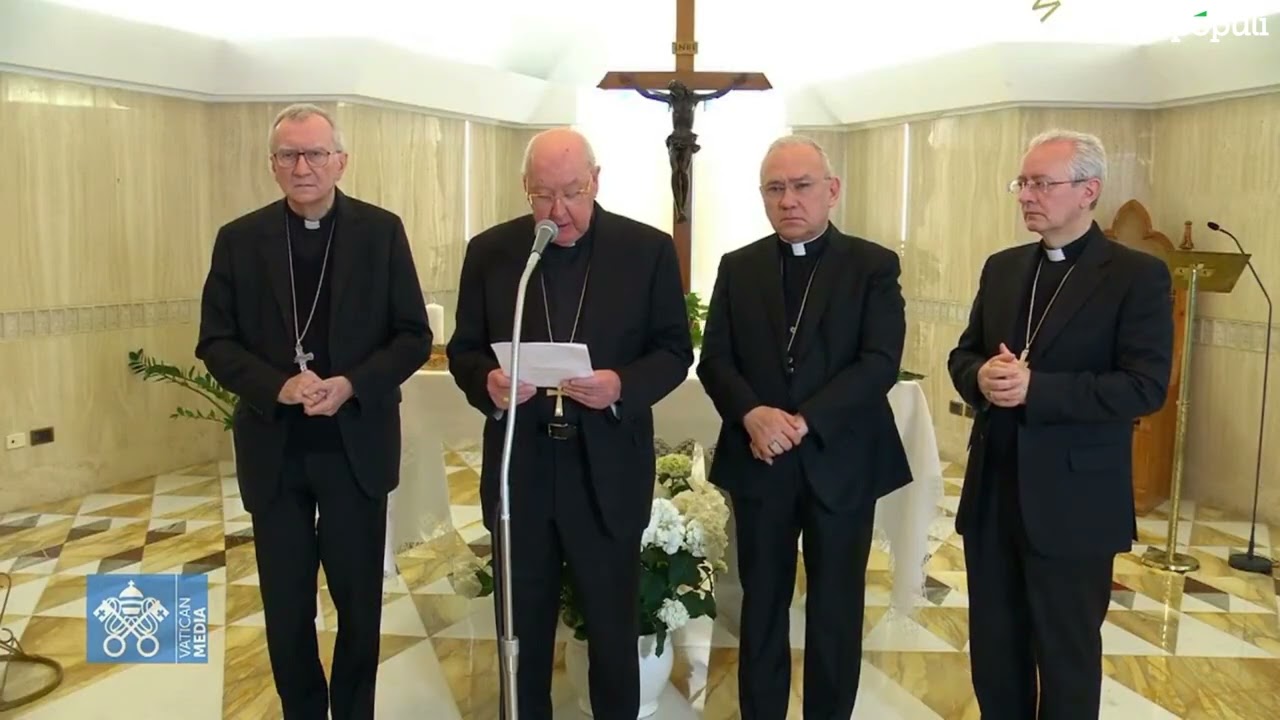 Con lágrimas en los ojos: así anunciaron en El Vaticano el fallecimiento del Papa Francisco