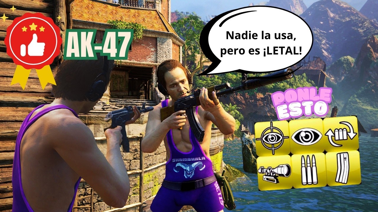 El AK47 quedó OLVIDADA en Uncharted 4... y es un ¡LÁSER con Mods! - Guía de Armas Multijugador