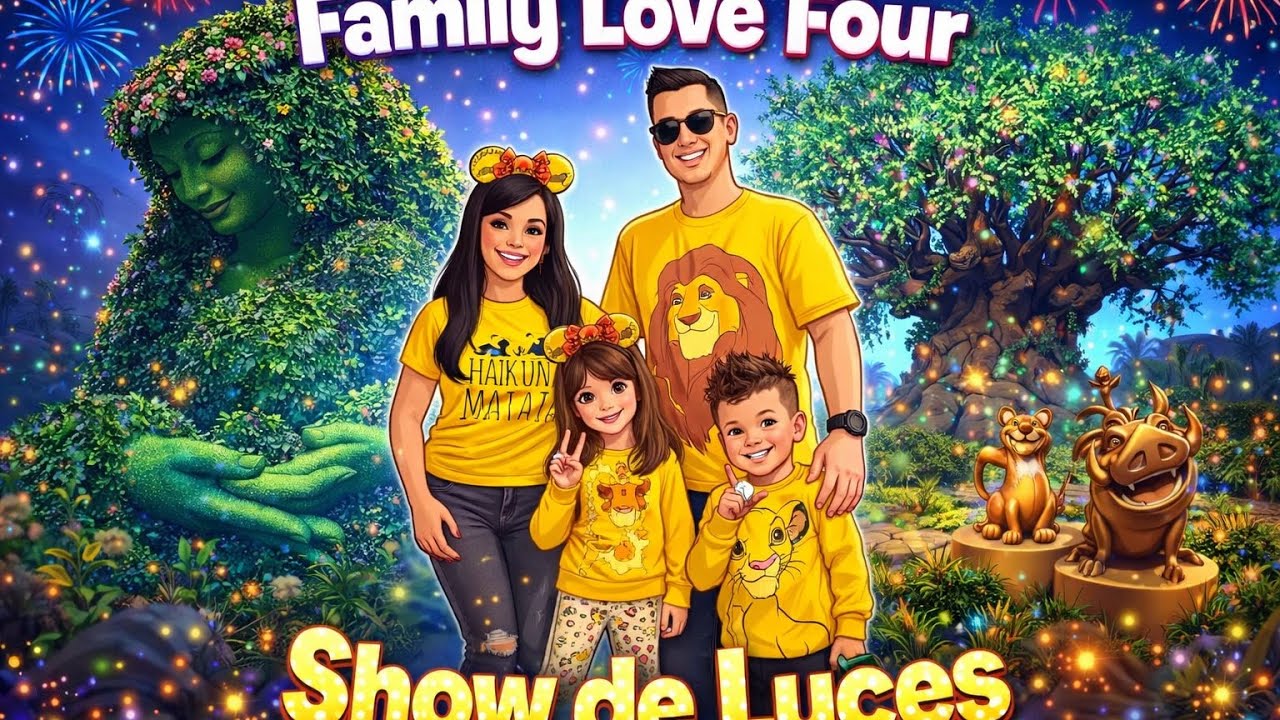 “Show de Luces en el Árbol de la Vida | Animal Kingdom Mágico”#animalkingdom #shownocturno #viral 