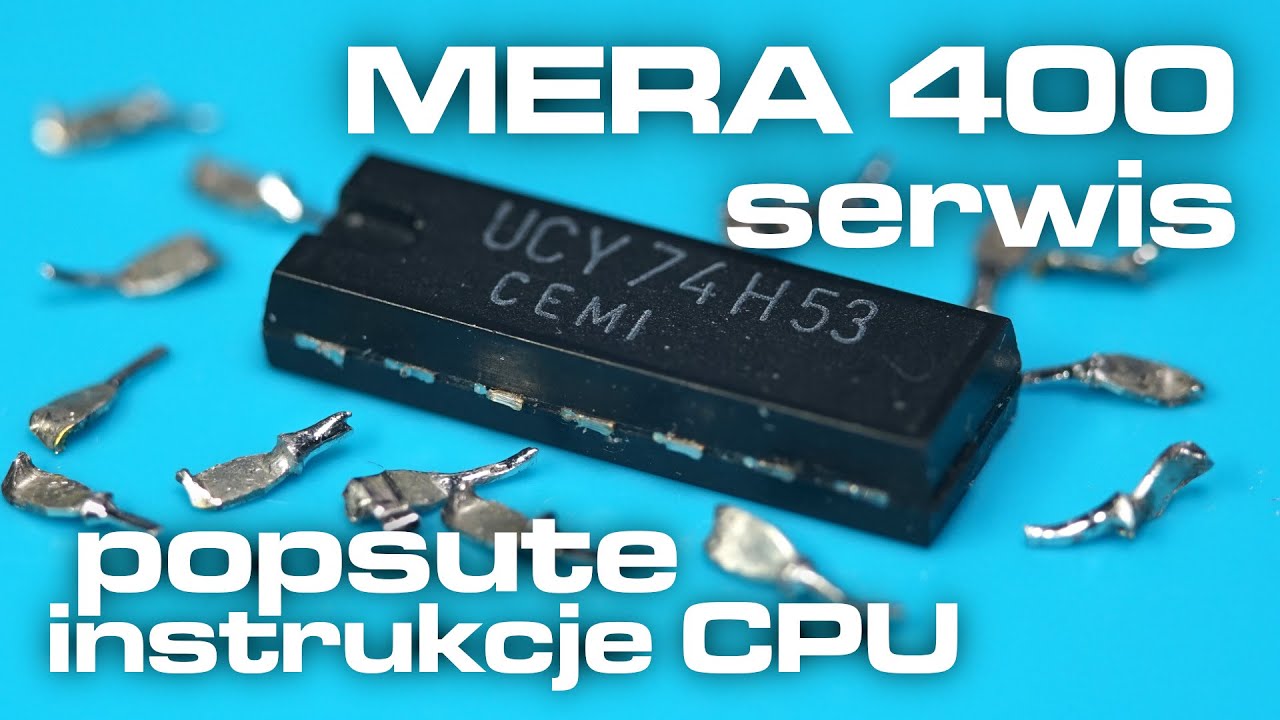 MERA-400 serwis: popsute instrukcje CPU