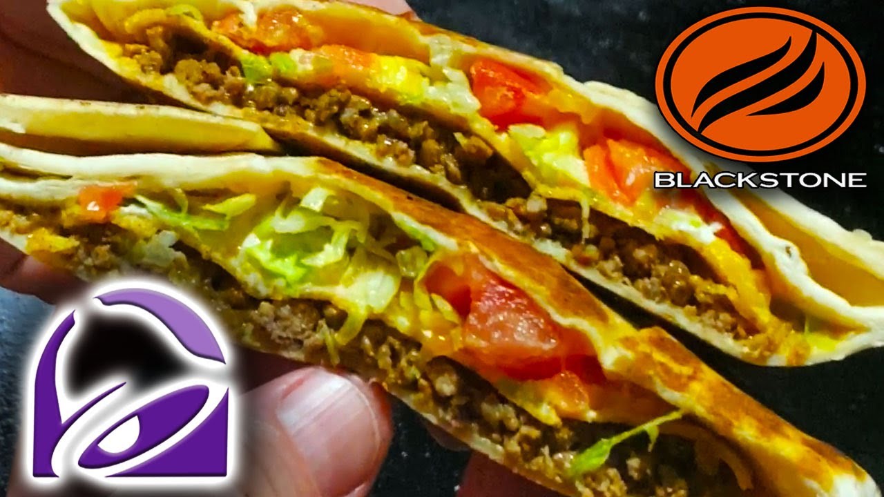 CRUNCHWRAP SUPREME ON BLACKSTONE GRIDDLE! EASY TACO BELL RECIPE