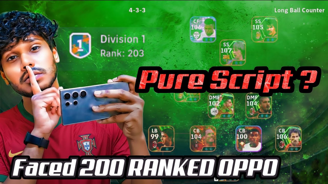 Сценарий помог мне против OPPO с рейтингом 200? | Я выиграл матч | Мистер Томбой eFootball 26