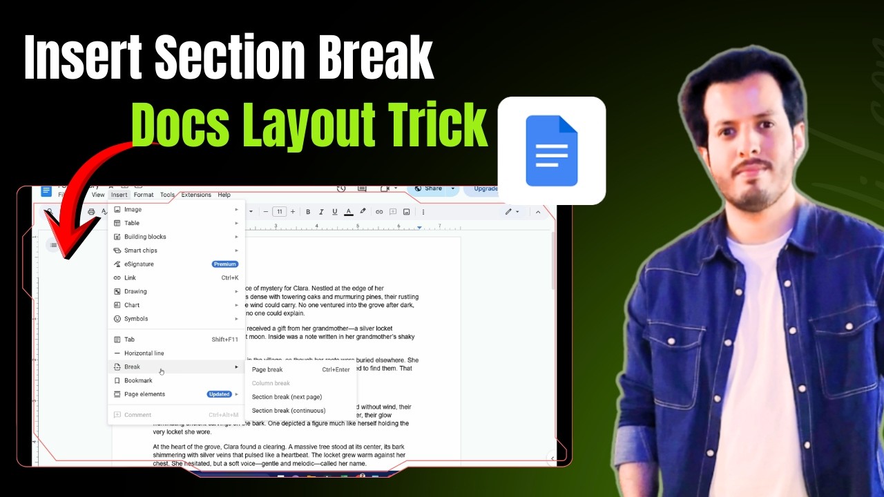 Как вставить разрыв раздела в Google Документы | Пошаговая инструкция