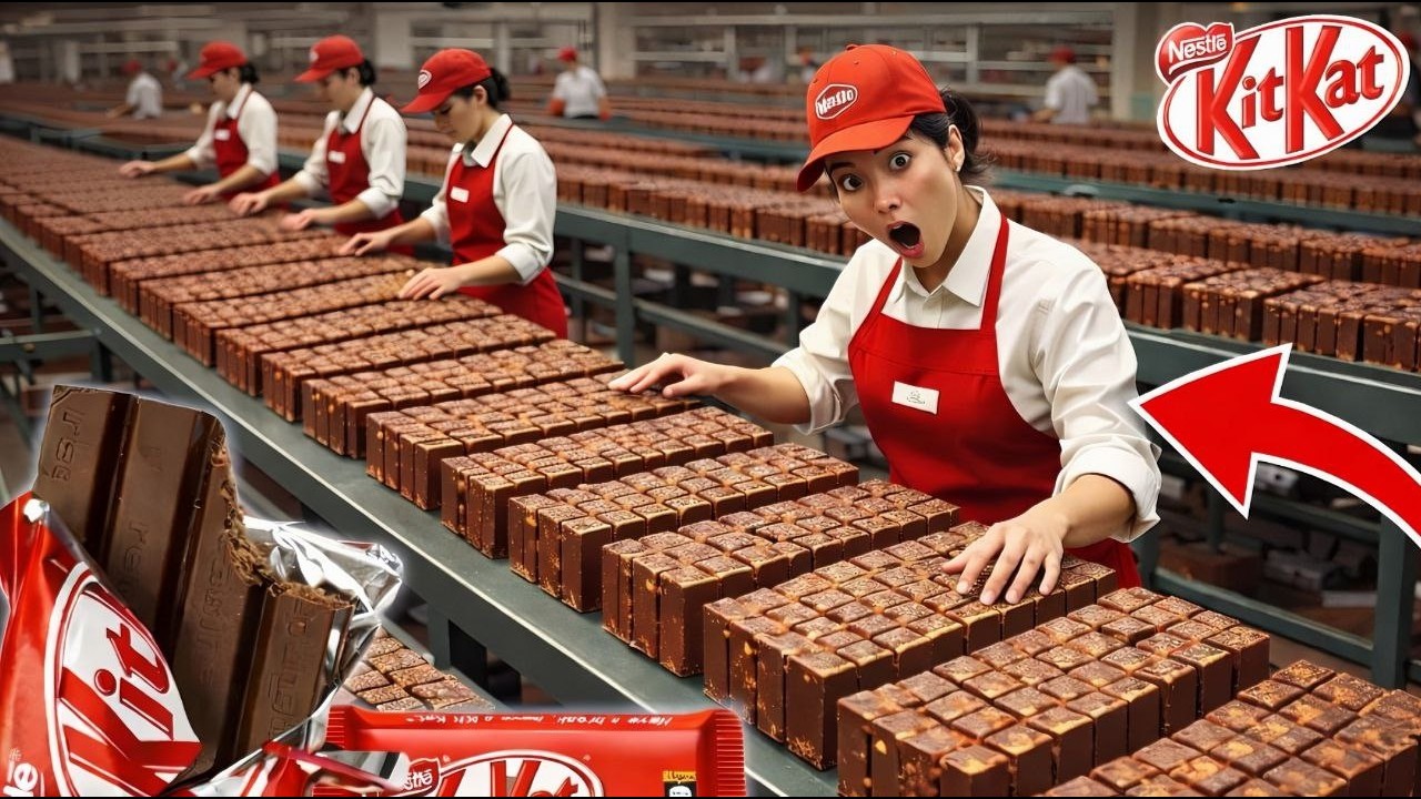 Watching 8 Million Kit Kats Get Made In One Day At The Factory