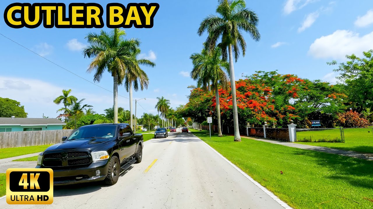 Cutler Bay Florida Driving Through