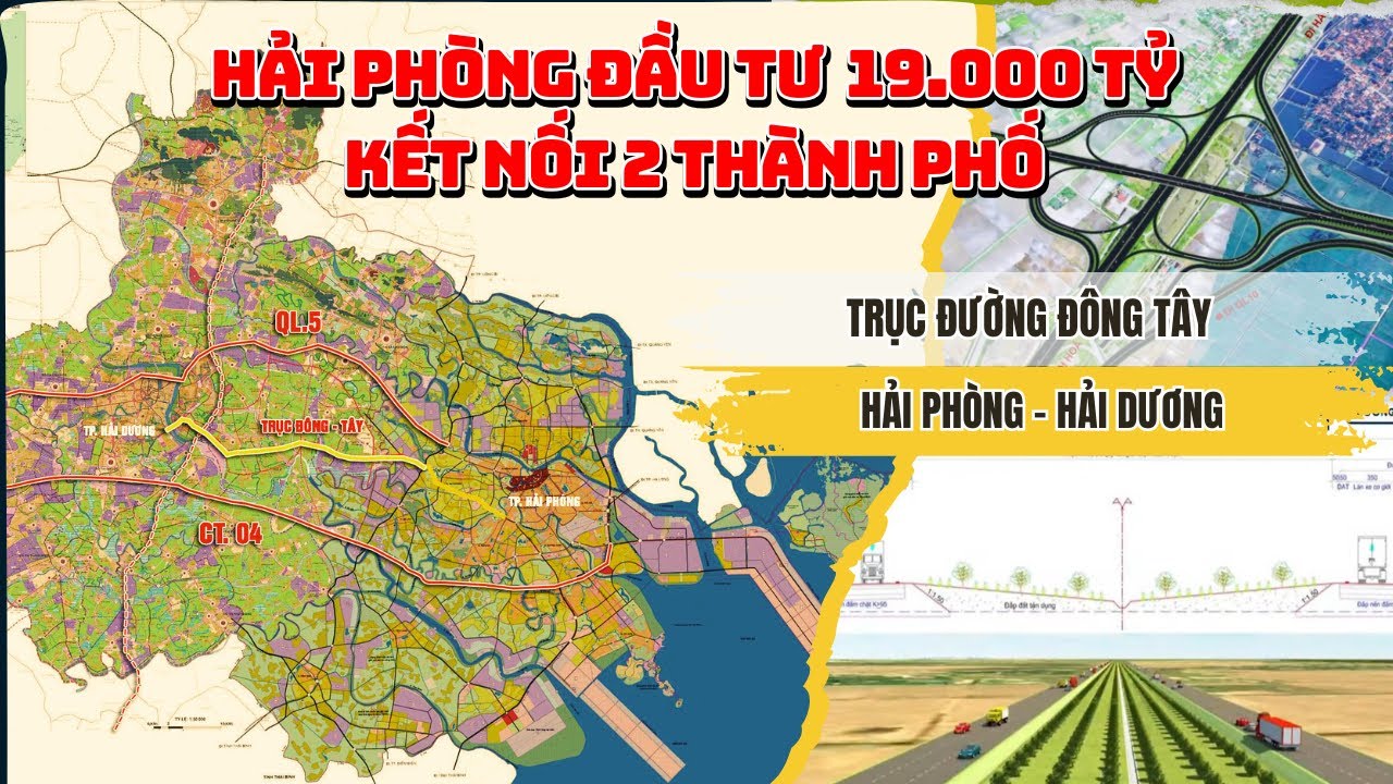 Hải Phòng đầu tư hơn 19.000 tỷ đồng xây dựng tuyến đường kết nối trục Đông - Tây tới tp. Hải Dương