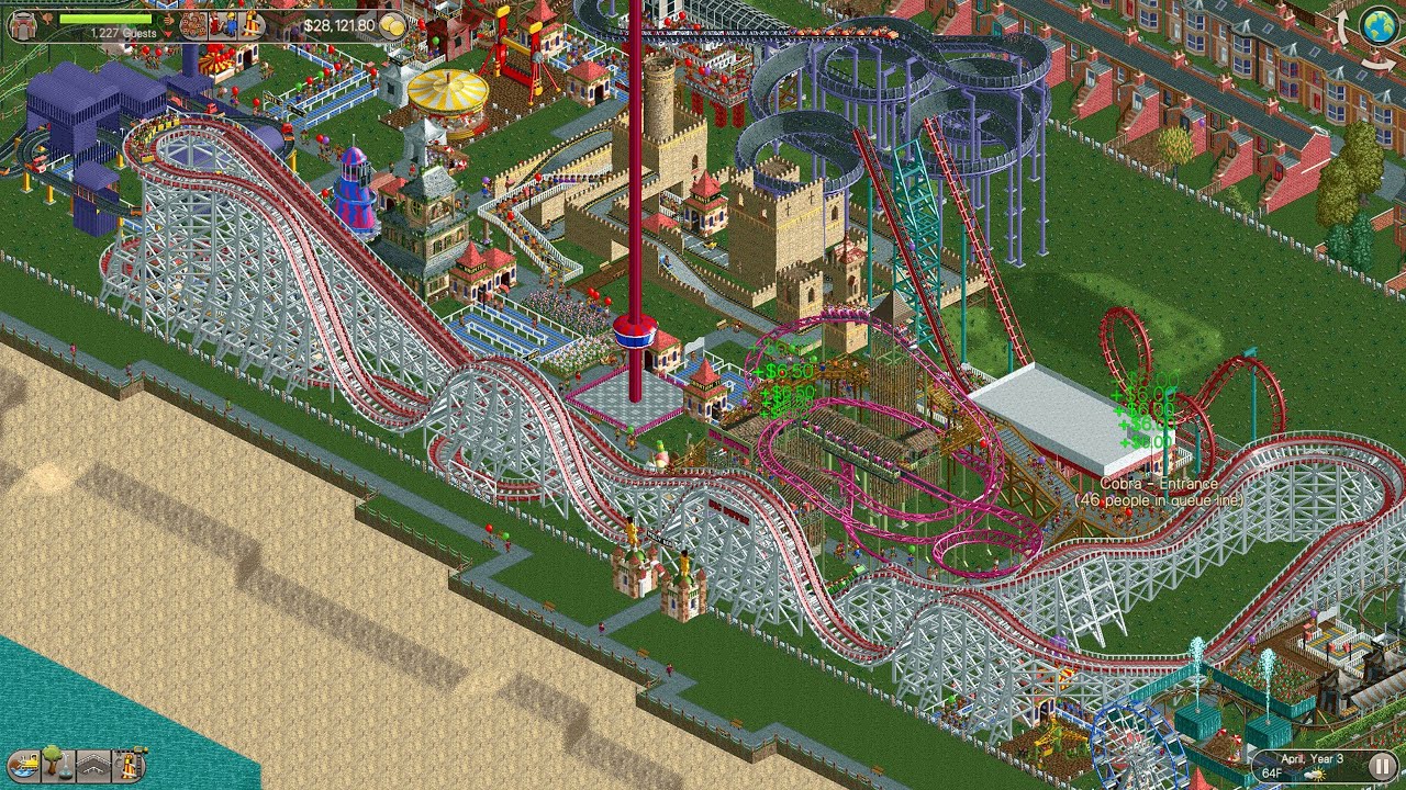 RollerCoaster Tycoon Classic - Gameplay (PC/UHD)