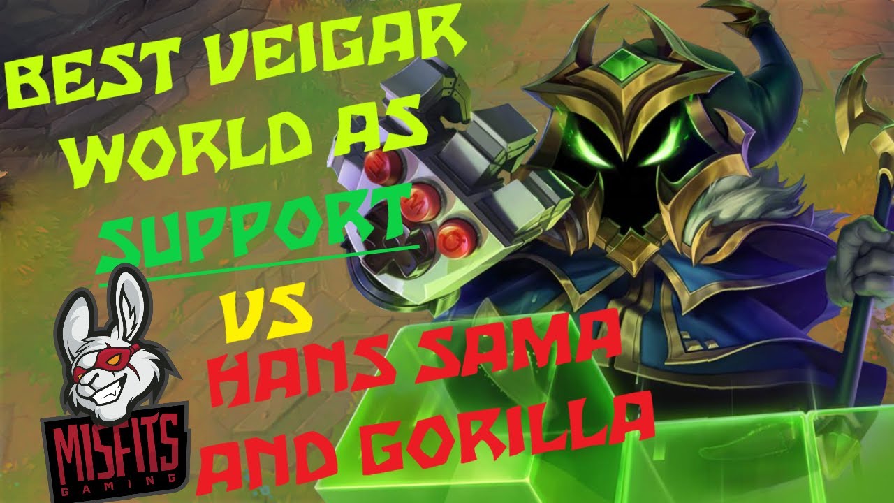 Veigar v2 vs MISFITS Gorilla + Hans Sama | Veigar support Master-Chall elo