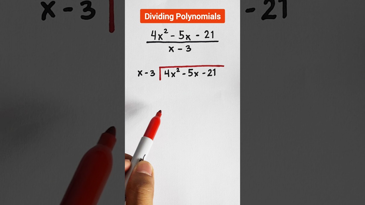 Dividing Polynomials #mathteachergon #polynomials #dividingpolynomials