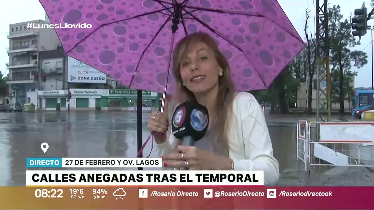 CANAL 5 ROSARIO – ROSARIO DIRECTO – CALLES ANEGADAS TRAS EL TEMPORAL