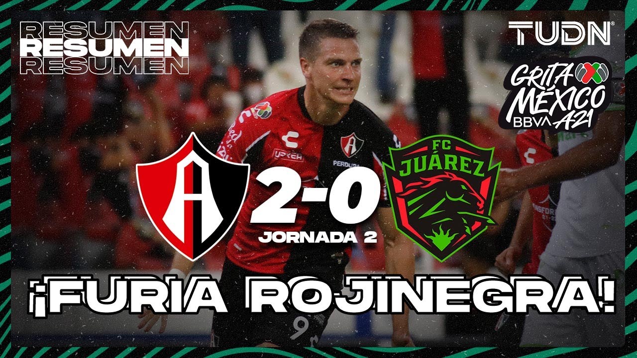 Resumen y goles | Atlas 2-0 FC Juárez | Grita México BBVA AP2021 - J2 | TUDN