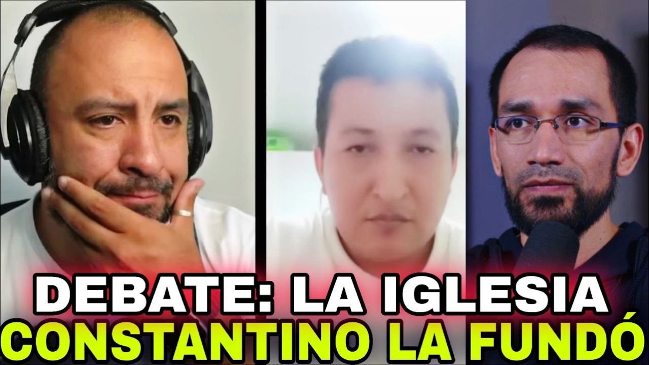 Debate🔺 Constantino fund&oacute; la Iglesia Cat&oacute;lica 👉Santiago Alarc&oacute;n contra protestante