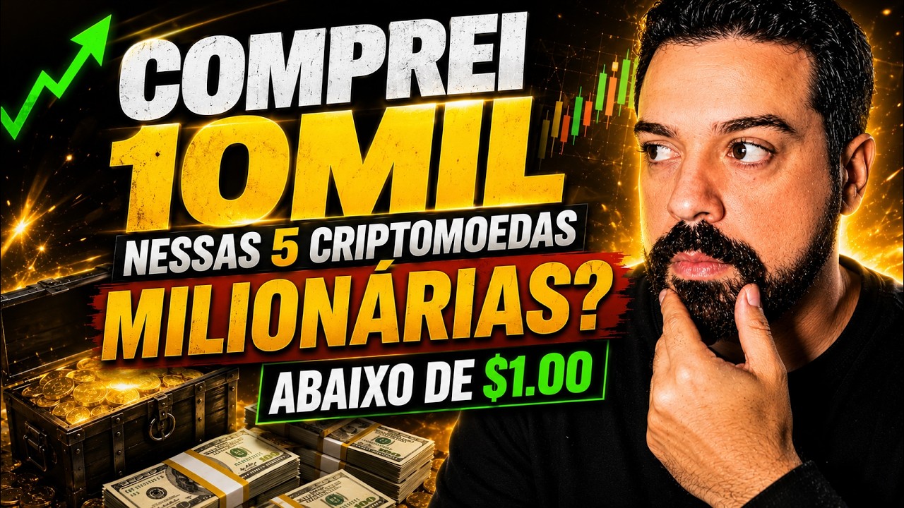 5 CRIPTOMOEDAS BARATAS ABAIXO DE $1.00 QUE PODEM TE DEIXAR RICO?