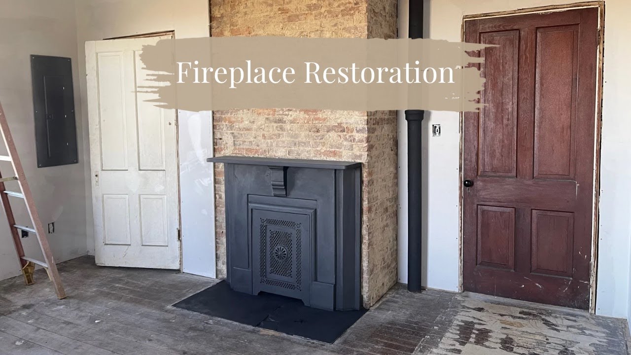 How to Restore a Cast Iron Fireplace | Dining Room Reno Part 3